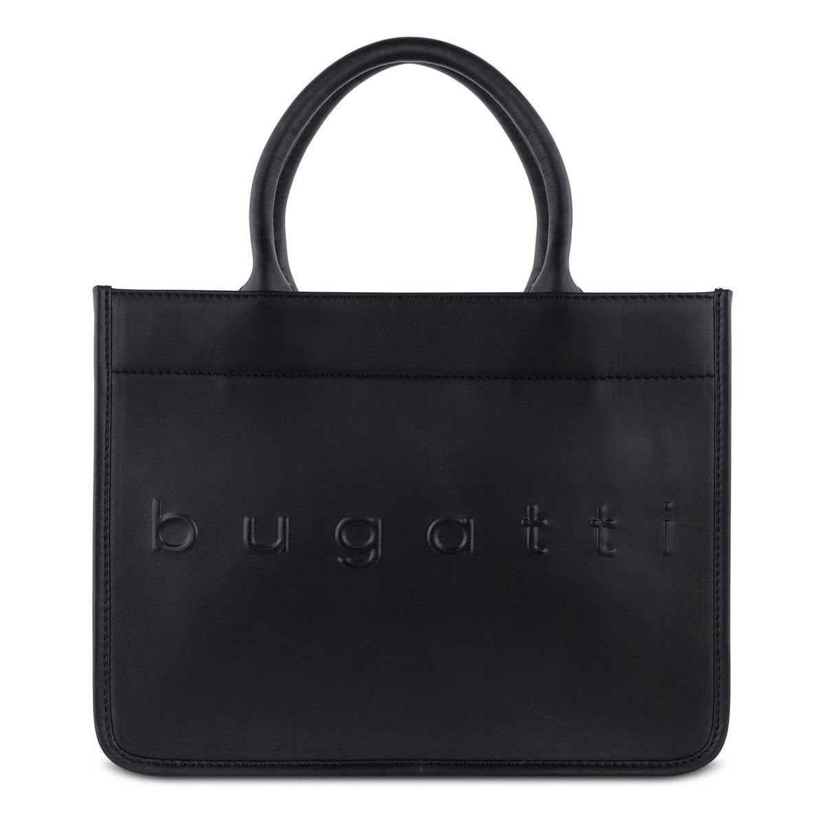 Minimalistische Leder-Tote mit Logo