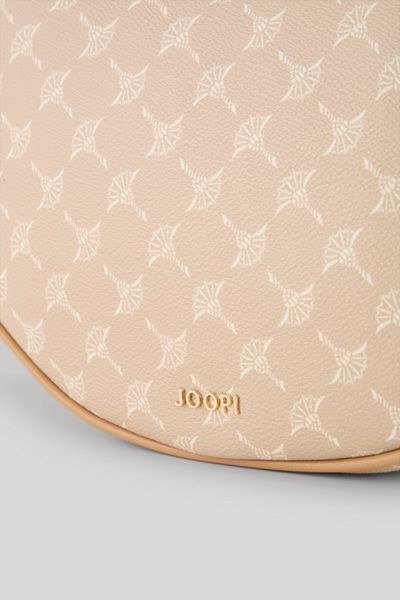 Elegante Monogramm-Schultertasche in Halbmond-Form