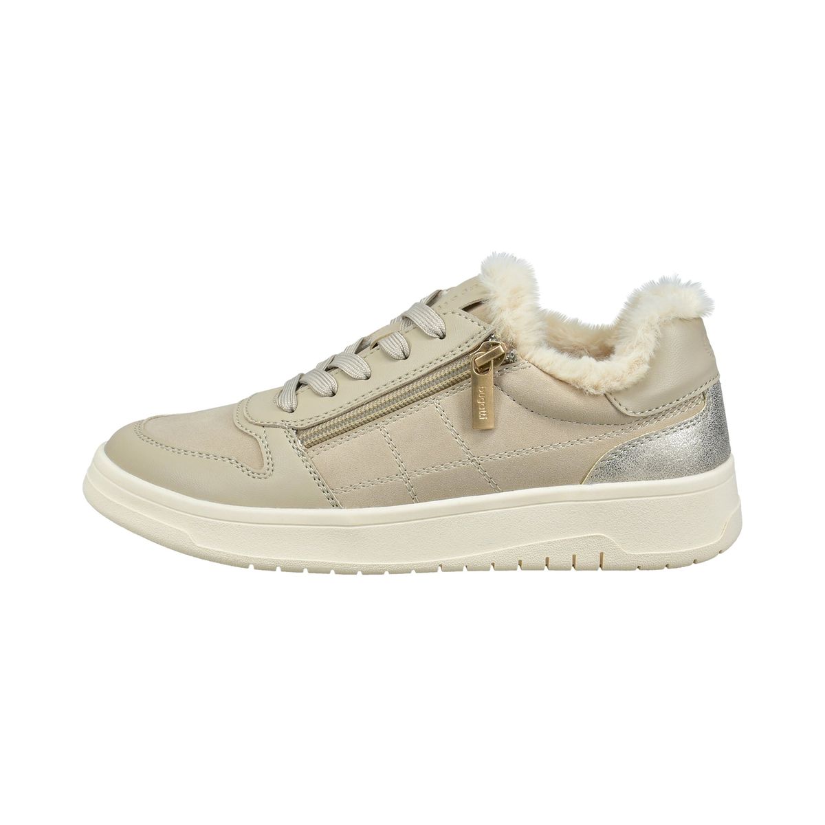 Warm gefütterte Kunstfell-Sneaker