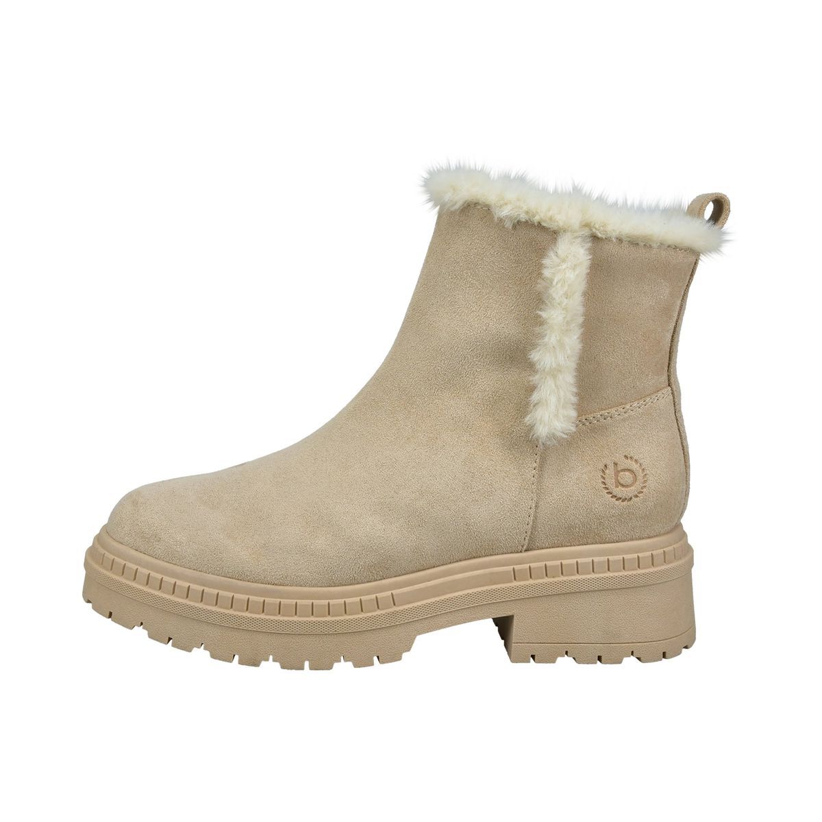 Stiefeletten mit Kunstfellbesatz