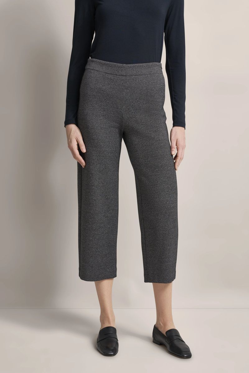Strukturierte Culotte mit Gummibund
