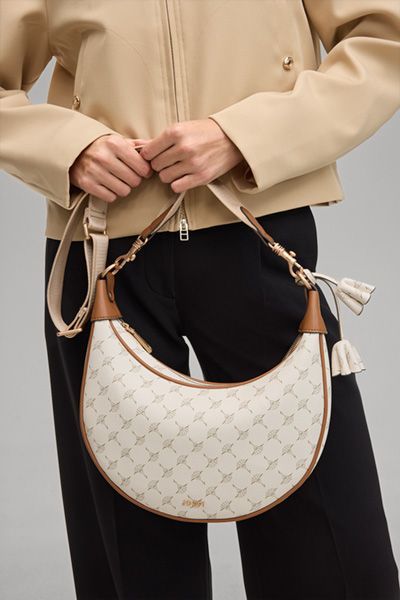 Elegante Schultertasche in Halbmond-Form