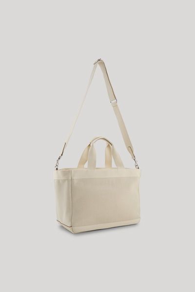 Canvas-Shopper mit Logo-Schriftzug
