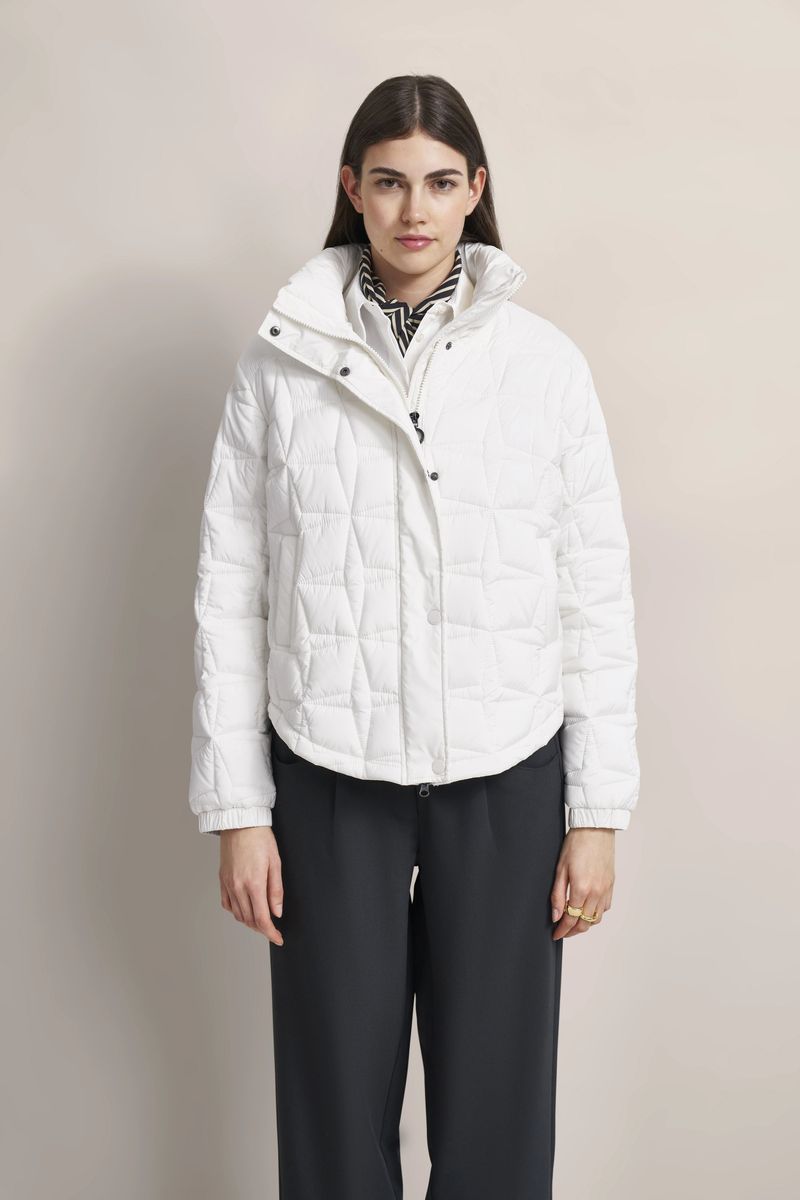 Blouson mit geometrischer Steppung