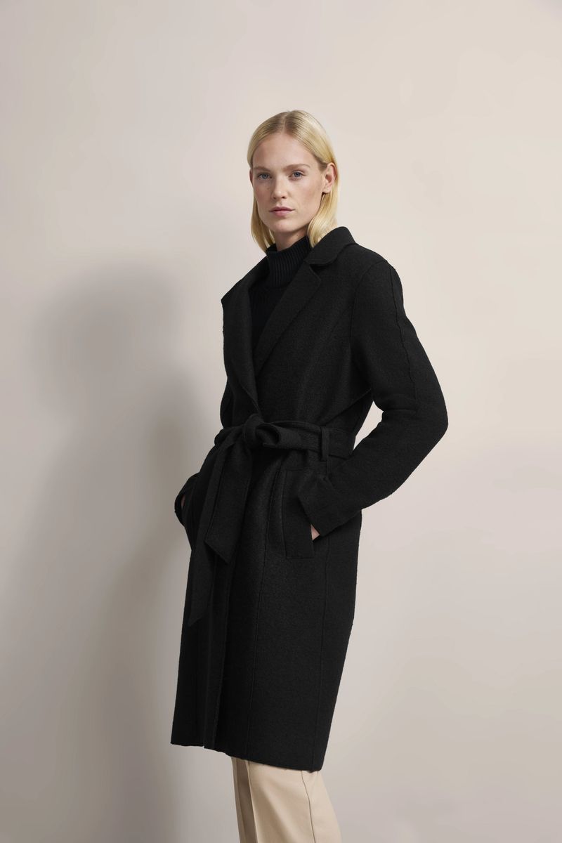 Eleganter Wolltrench mit Reverskragen