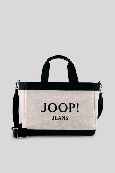 Canvas-Shopper mit Logo-Print