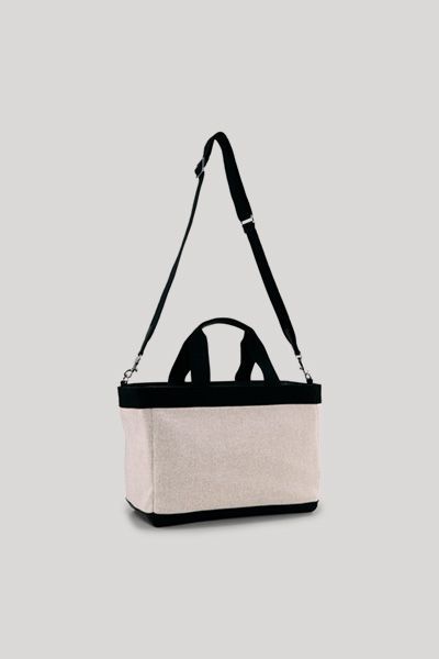 Canvas-Shopper mit Logo-Print