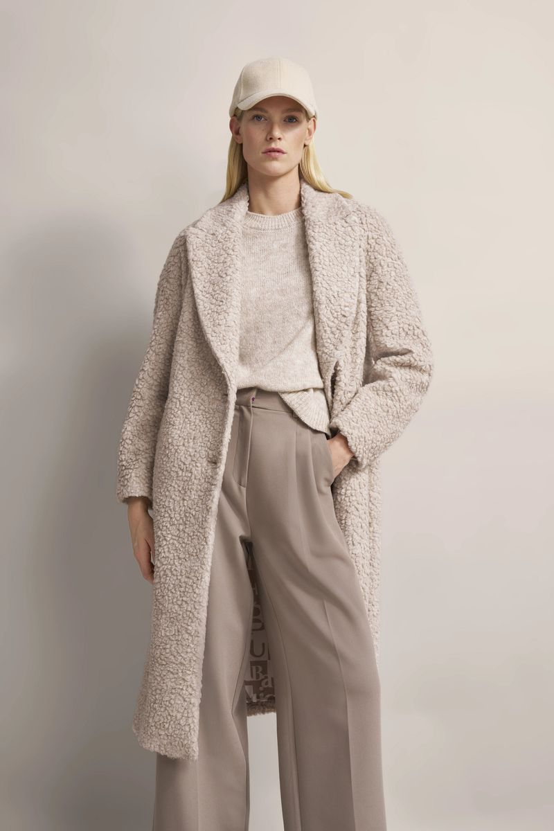 Strukturierter Oversized-Mantel aus Wollmix