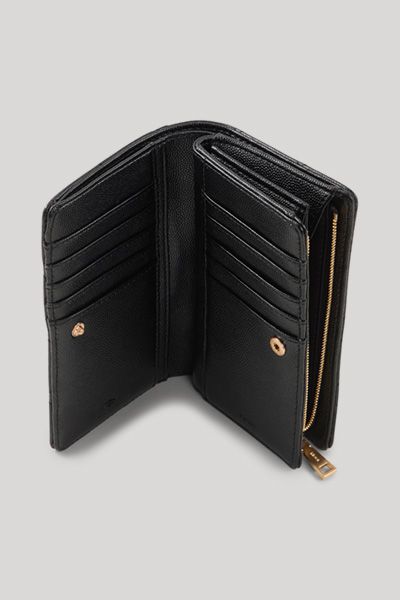 Elegante gesteppte Ledergeldbörse