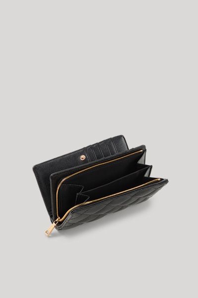 Elegante gesteppte Ledergeldbörse