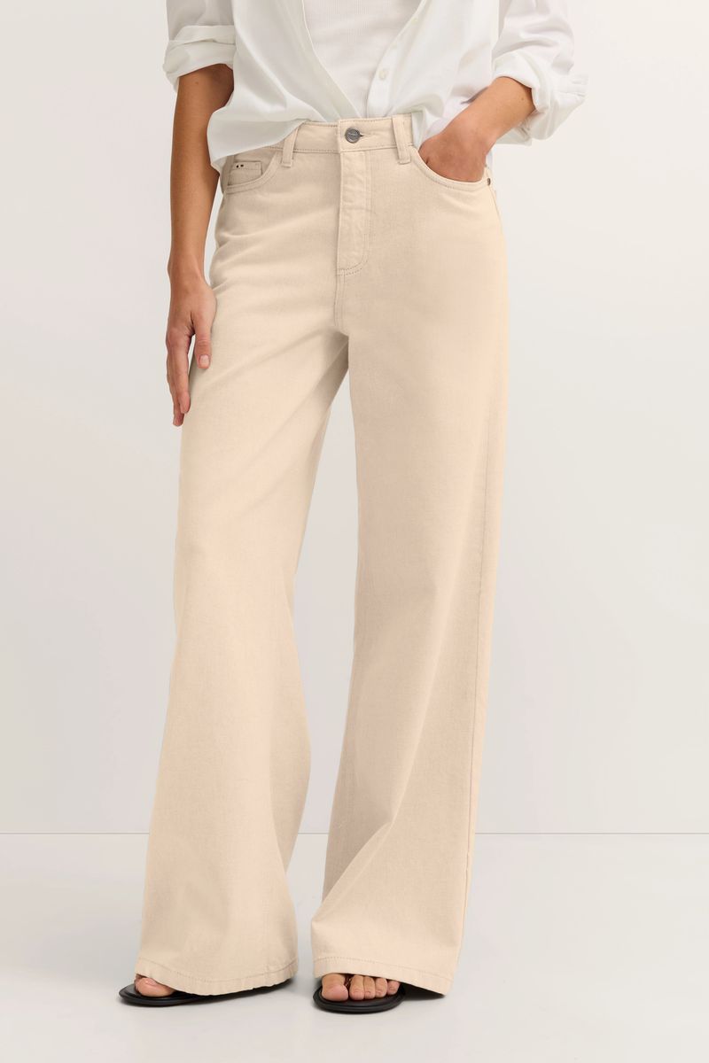 High-Waist Jeans mit weitem Bein