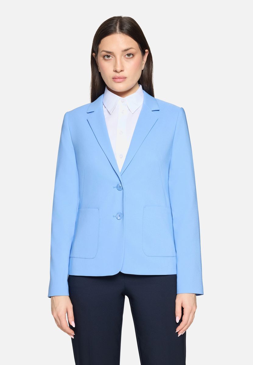 Taillierter Zwei-Knopf-Blazer mit Revers