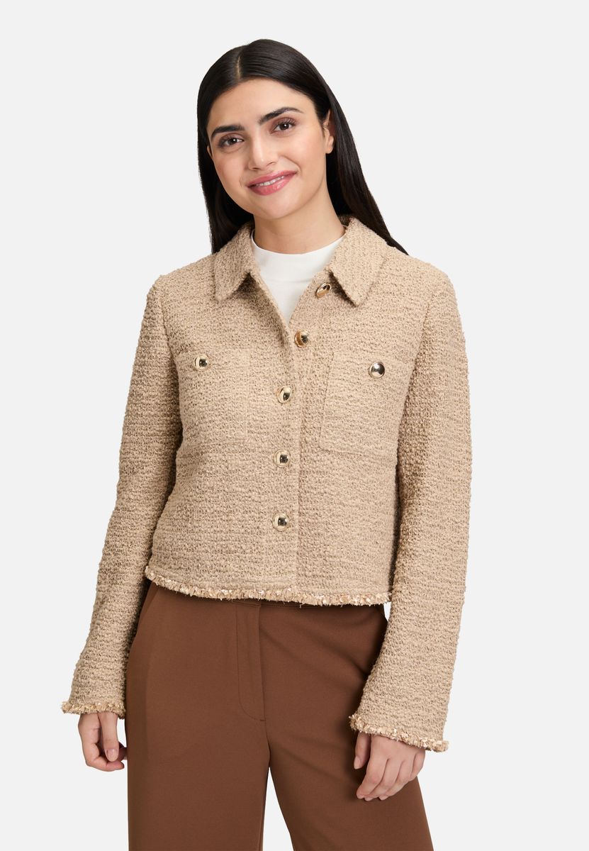 Taillierter Zwei-Knopf-Blazer mit Revers