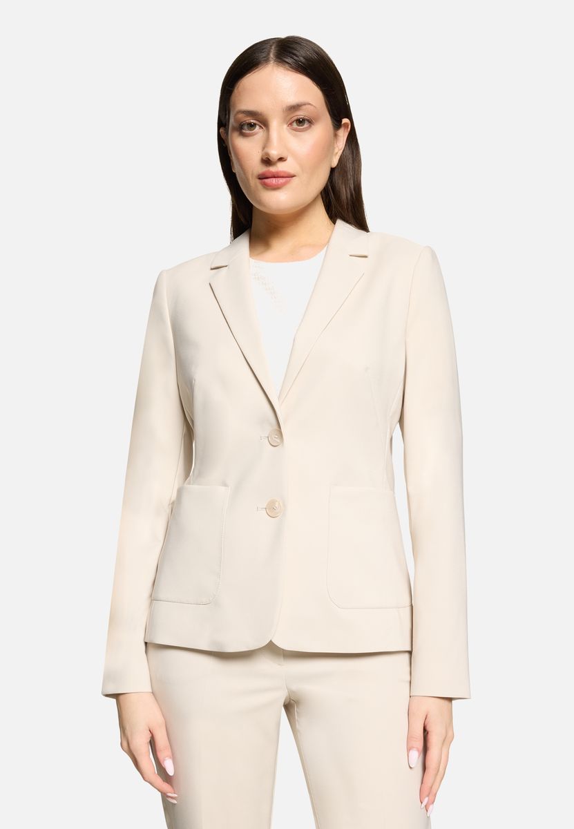 Taillierter Zwei-Knopf-Blazer mit Revers