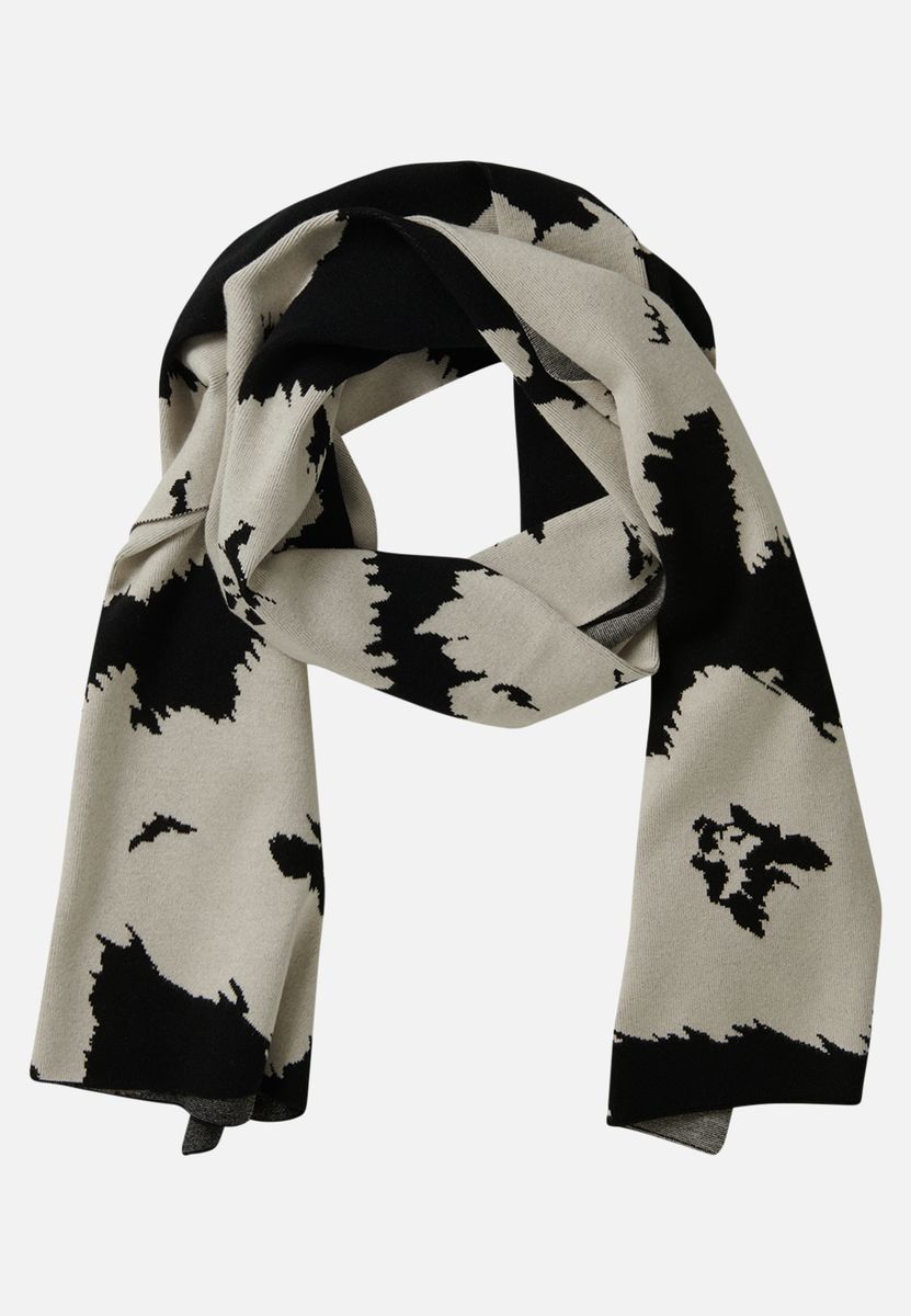 Oversized-Jacquardschal mit floralem Muster