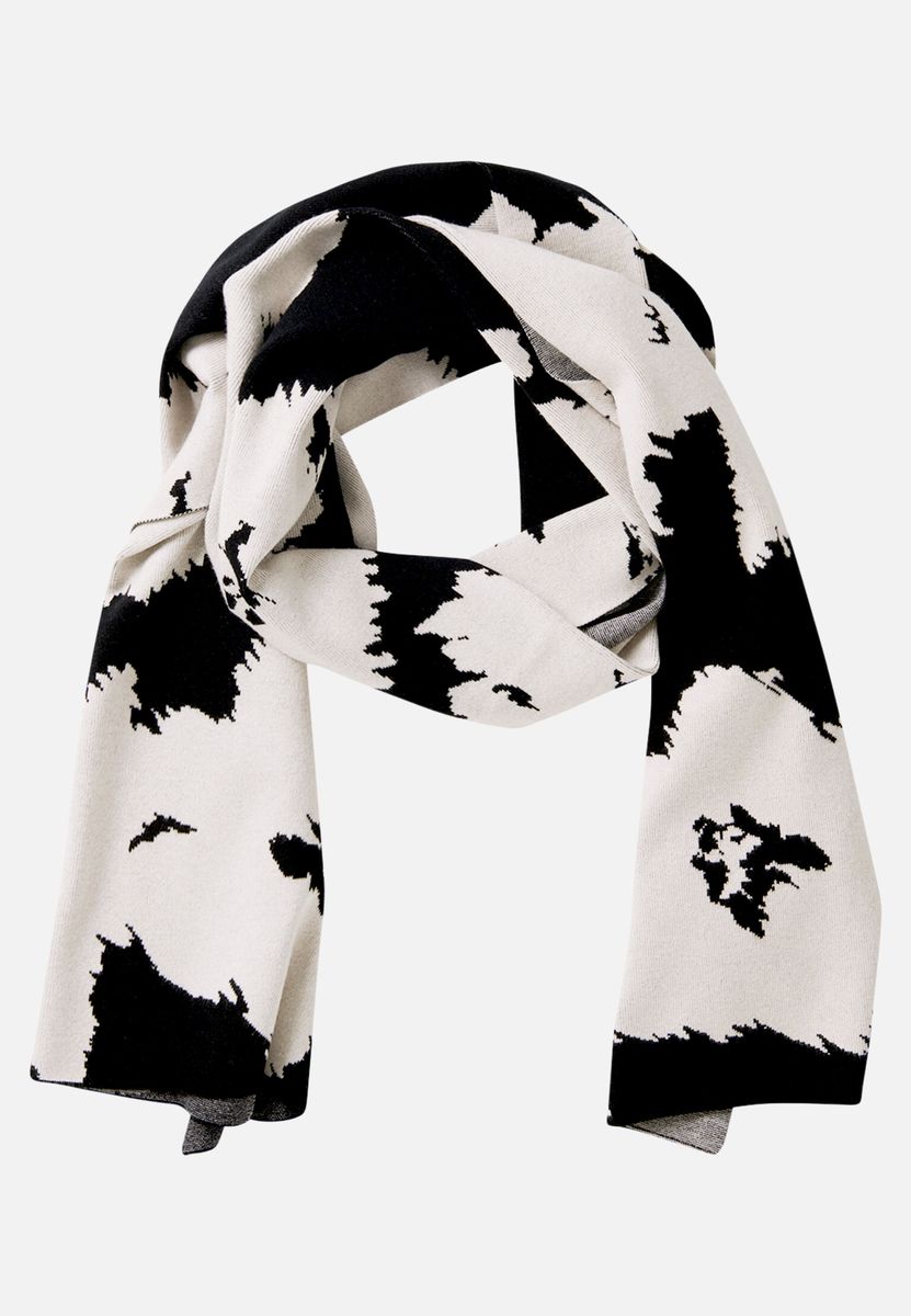 Oversized-Jacquardschal mit floralem Muster