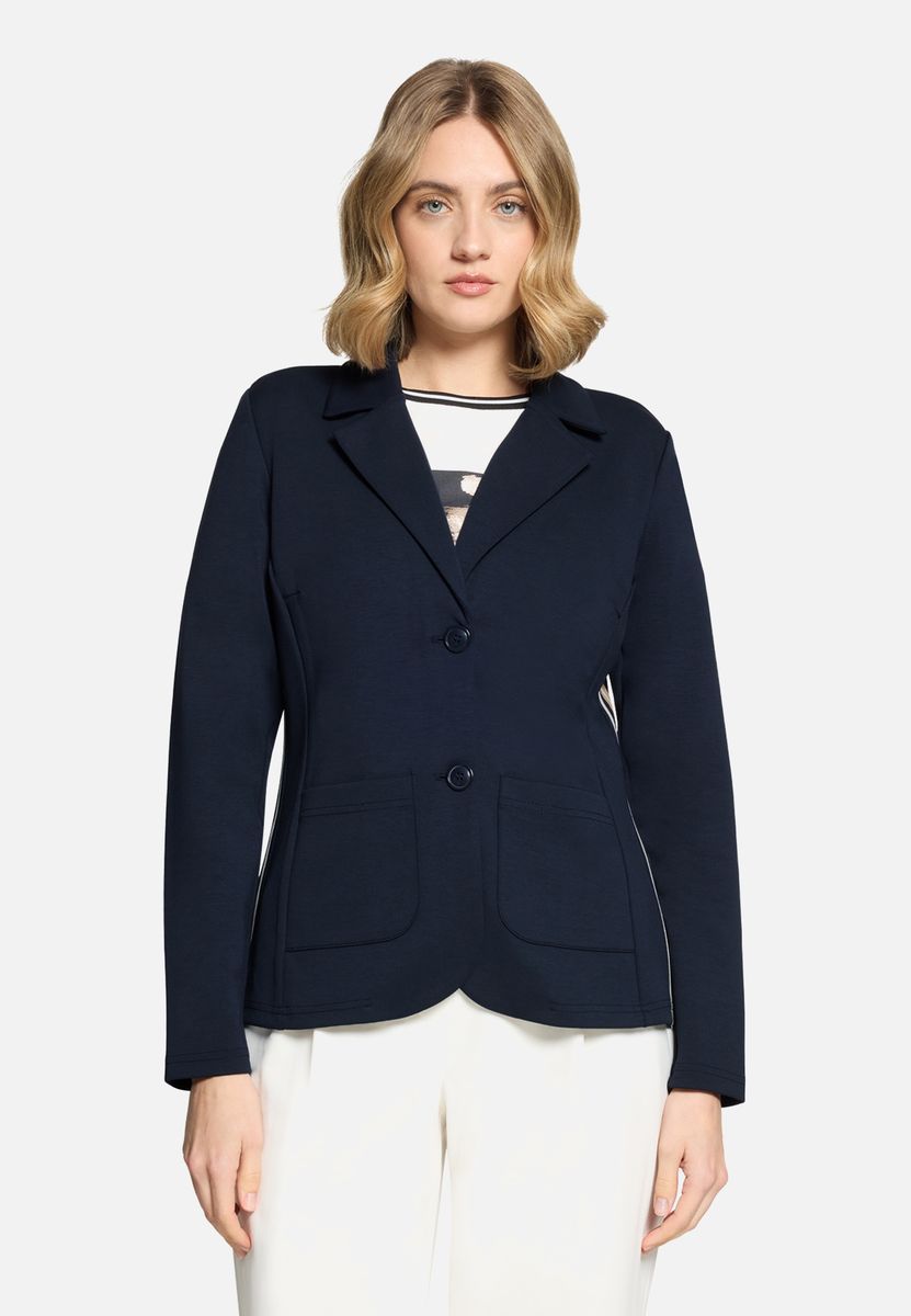 Taillierter Jerseyblazer mit Taschen