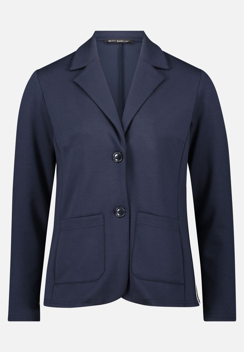 Taillierter Jerseyblazer mit Taschen