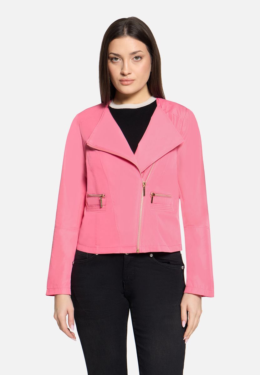 Moderne Bikerjacke mit Reißverschluss