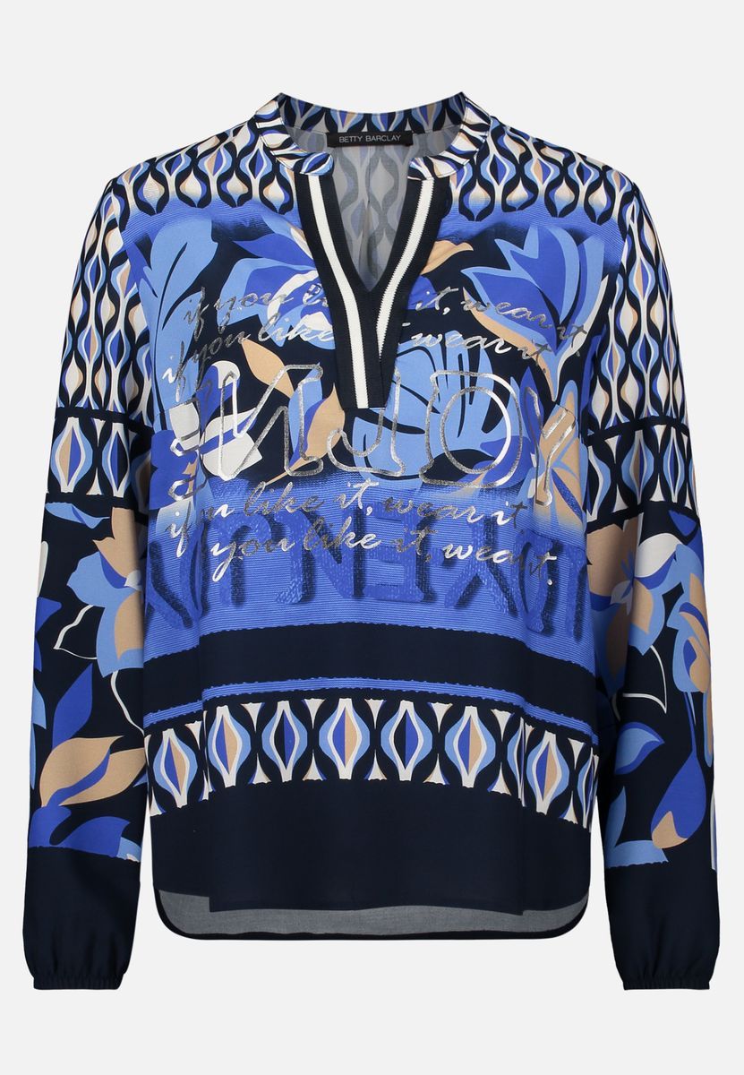 Grafik-Print Longbluse