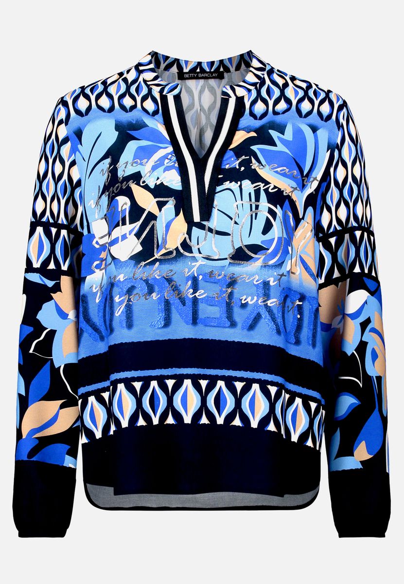 Grafik-Print Longbluse