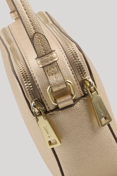Elegante Metallic-Umhängetasche