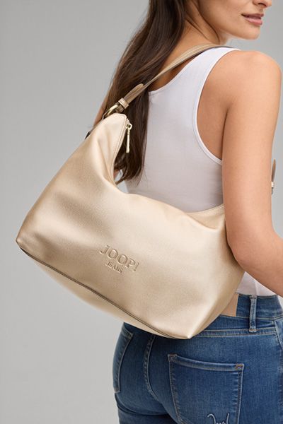 Hobo-Tasche im Metallic-Look