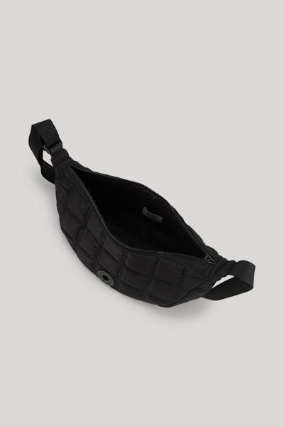 Gesteppte Halbmond-Schultertasche