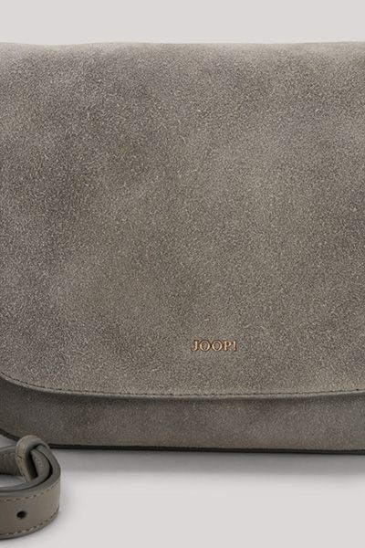 Elegante Wildleder-Umhängetasche mit Überschlag