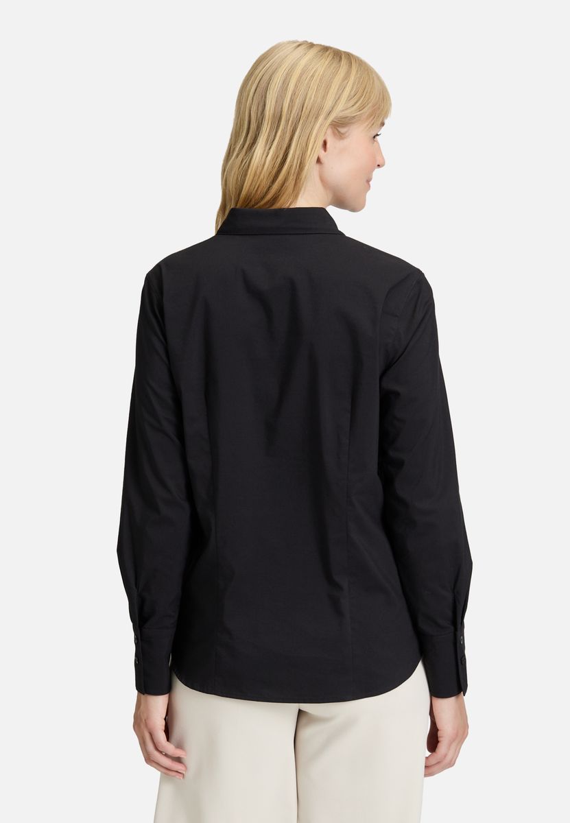 Verzierte langärmelige Hemdbluse