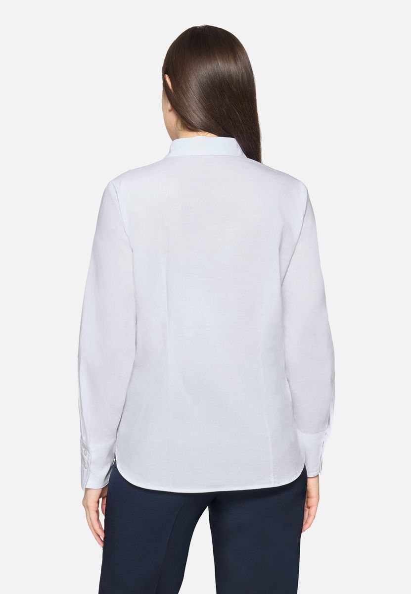 Verzierte langärmelige Hemdbluse