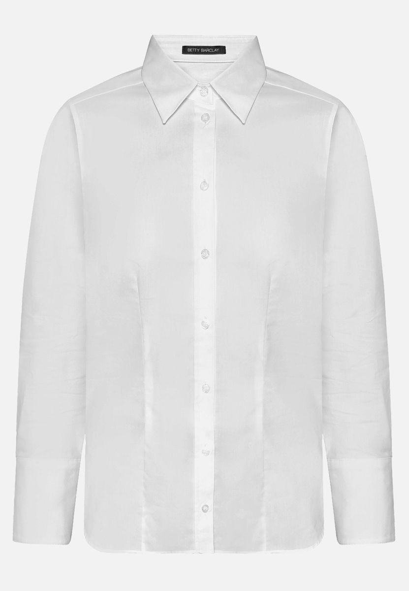 Verzierte langärmelige Hemdbluse
