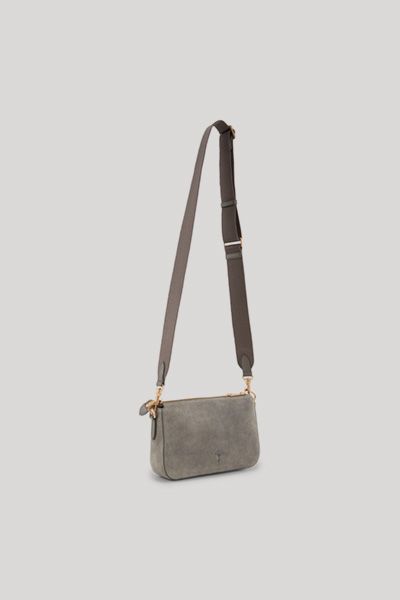 Elegante Umhängetasche aus Veloursleder