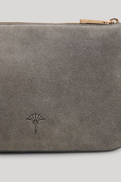 Elegante Umhängetasche aus Veloursleder