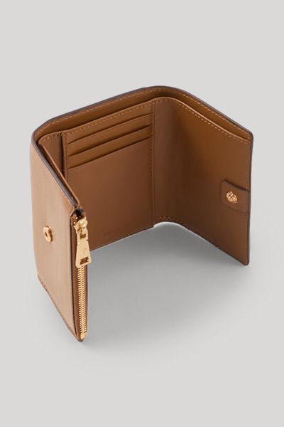 Kompaktes Leder-Dreifach-Portemonnaie
