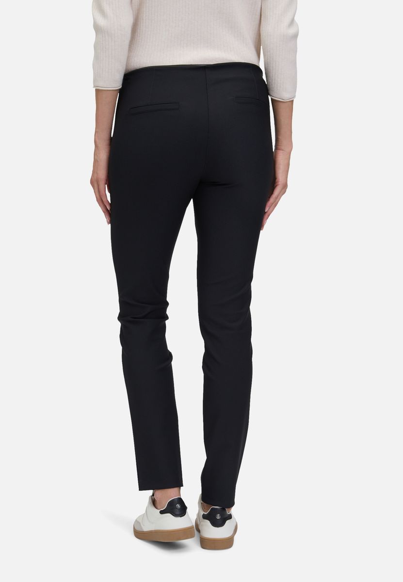 Schmal Geschnittene Mid-Waist Businesshose