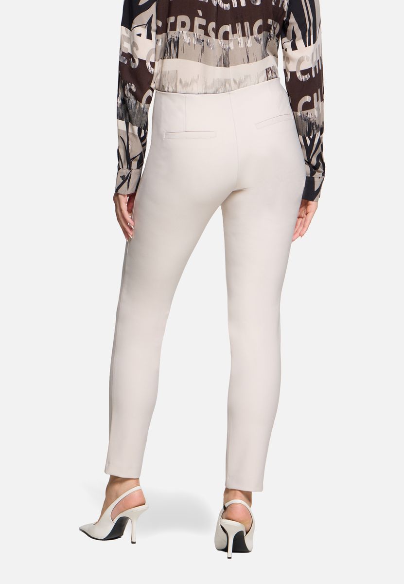 Schmal Geschnittene Mid-Waist Businesshose