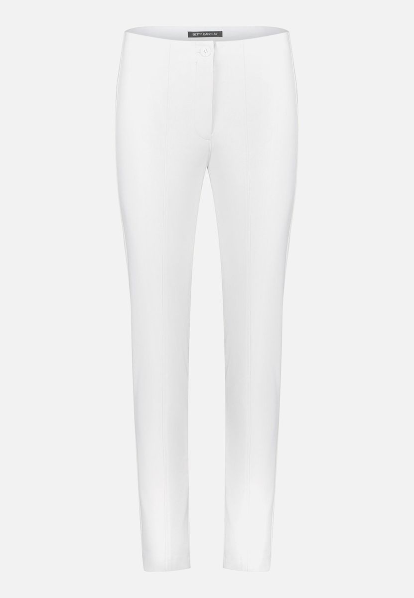Schmal Geschnittene Mid-Waist Businesshose