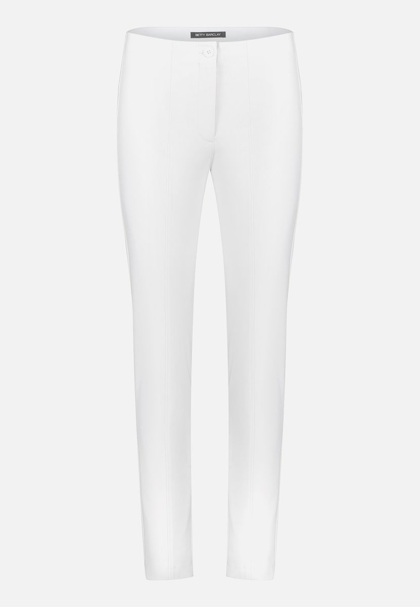 Schmal Geschnittene Mid-Waist Businesshose