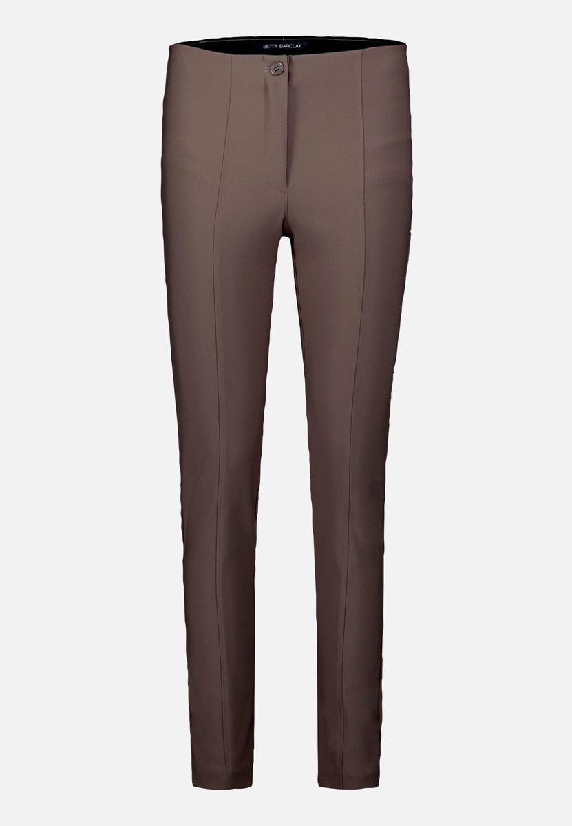 Schmal Geschnittene Mid-Waist Businesshose