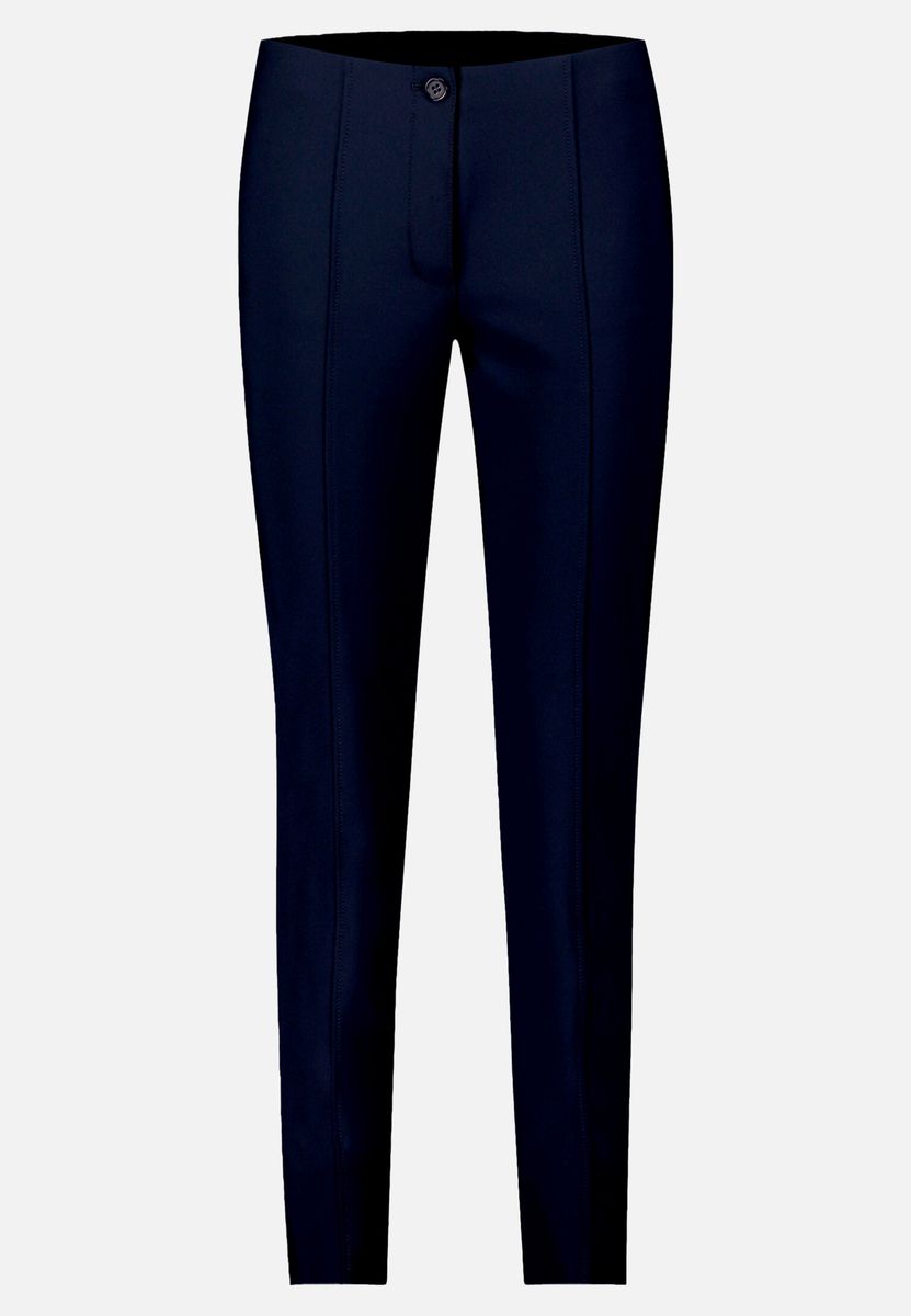 Schmal Geschnittene Mid-Waist Businesshose