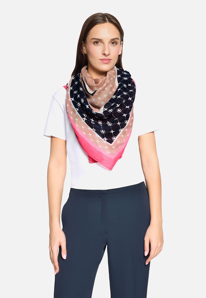 Quadratisches Tuch mit geometrischem Muster