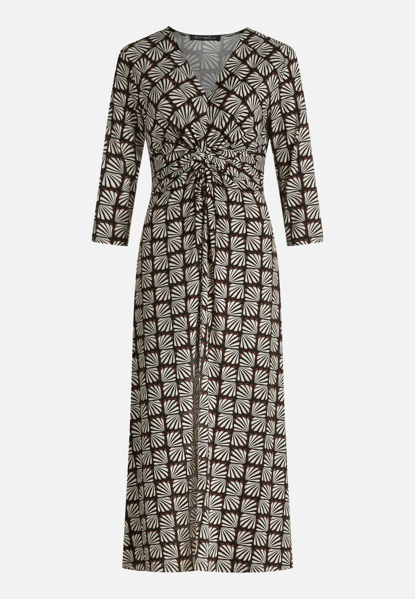 Elegantes Midikleid mit grafischem Muster