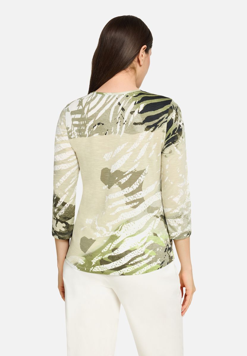Shirt mit abstraktem Tiermuster-Print
