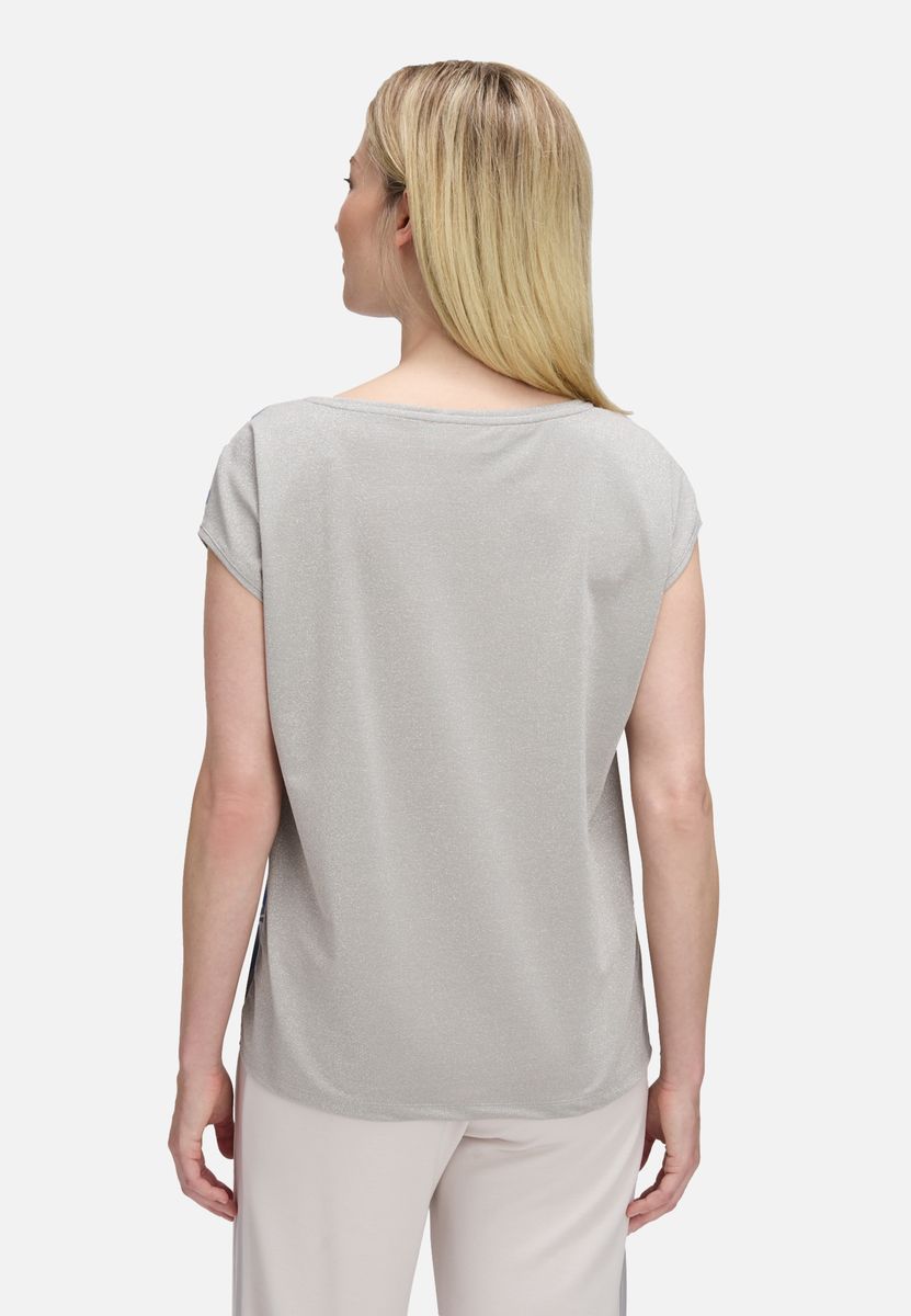 Blusenshirt mit tropischem Blätterprint