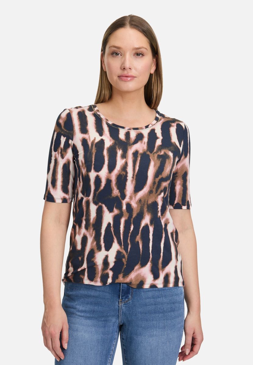 T-Shirt mit abstraktem Grafik-Print