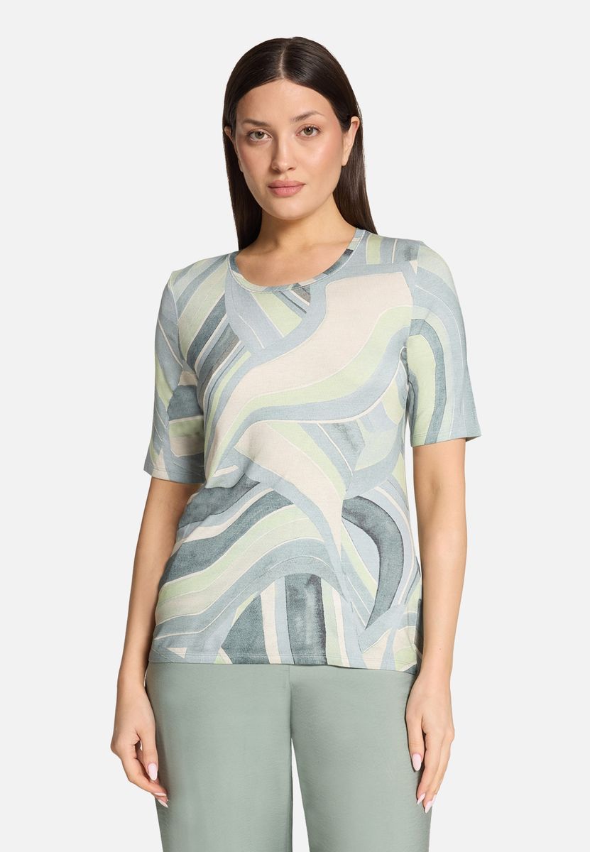 T-Shirt mit abstraktem Grafik-Print