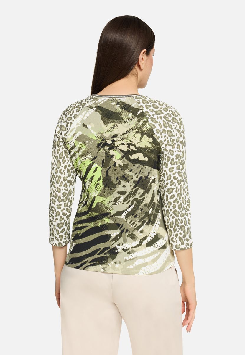 Shirtjacke mit lebhaftem Mustermix
