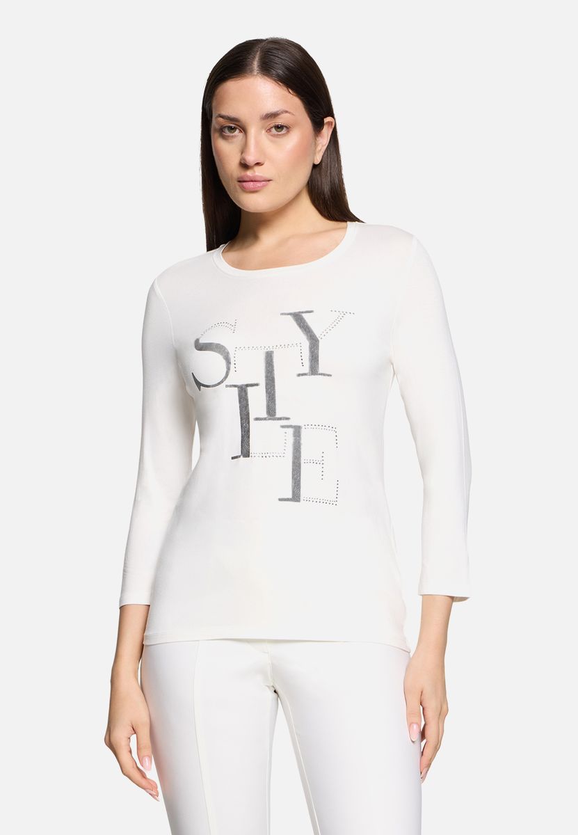 T-Shirt mit Grafik-Print und 3/4-Arm