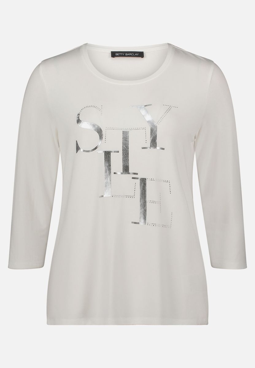 T-Shirt mit Grafik-Print und 3/4-Arm